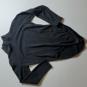 One Step Up black turtleneck bodysuit
